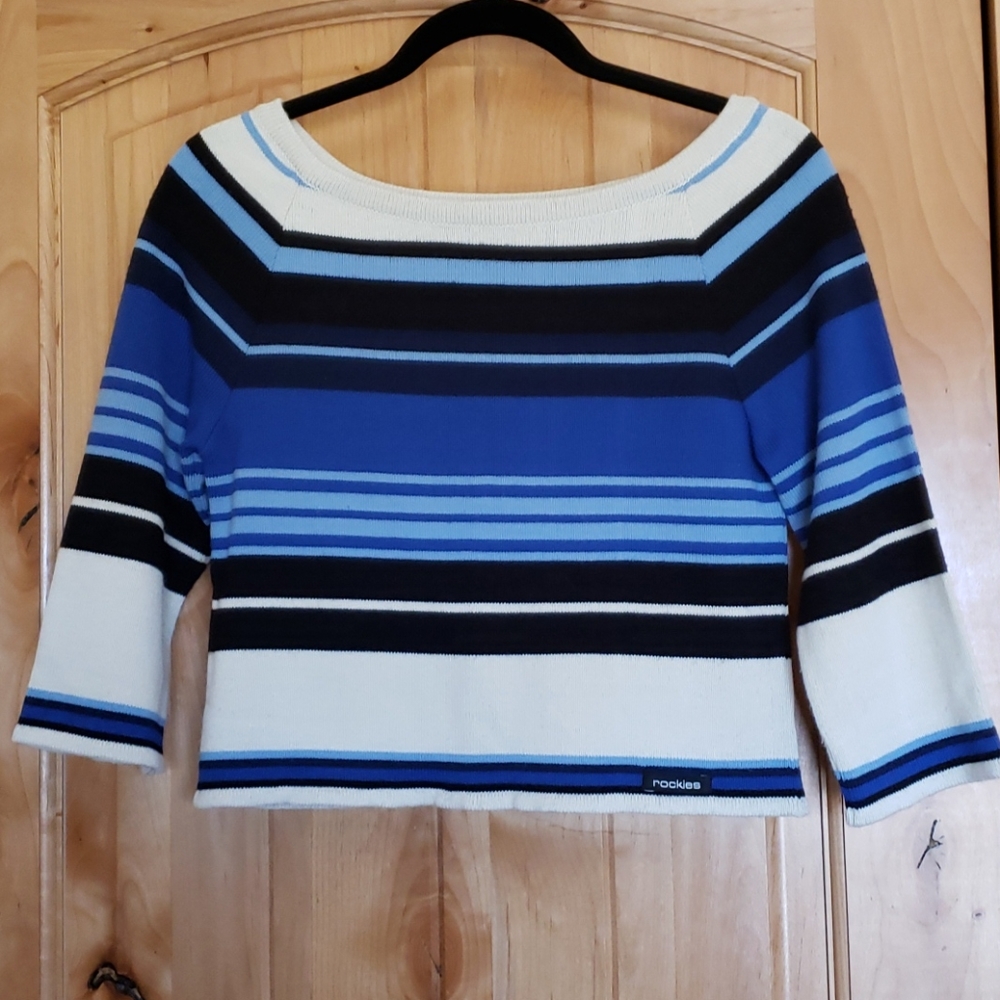 Rockies crop top sweater- NWOT